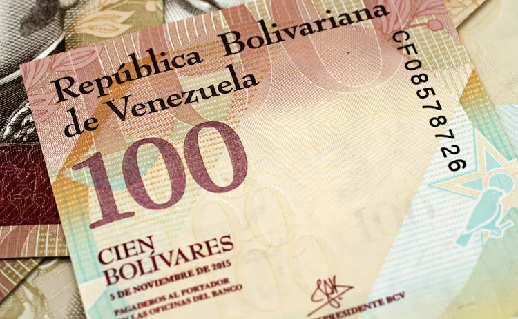 Venezuelan BOB100 note