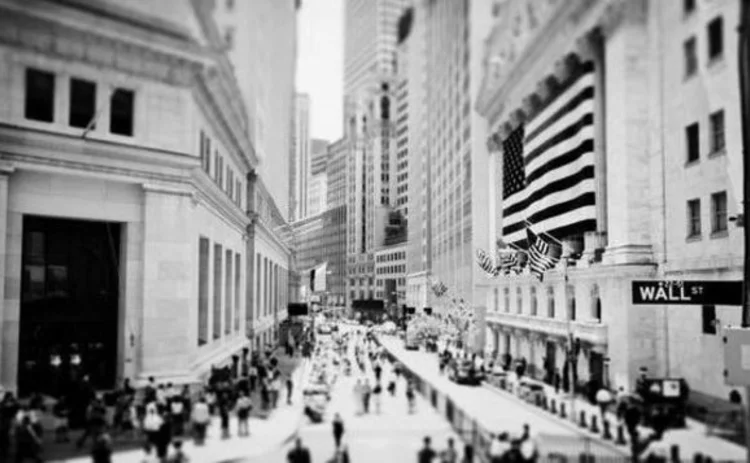 wall street black and white