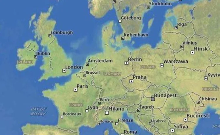 A map of Europe