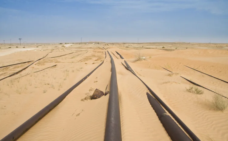 Pipeline in the desert