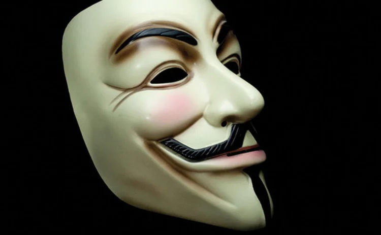 Guy Fawkes mask used in the film V for Vendetta