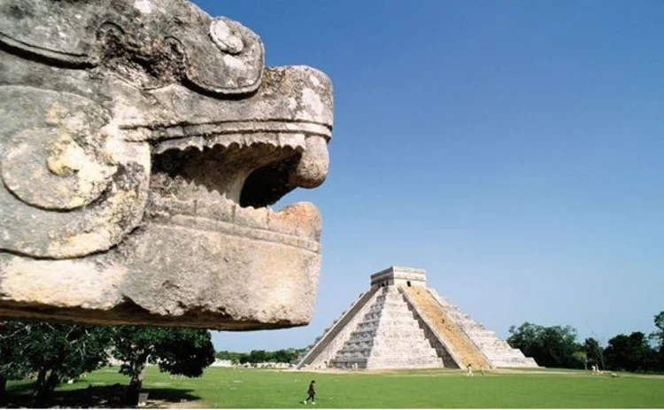 A pyramid in Mexico
