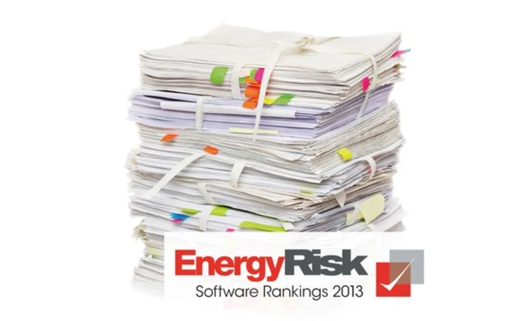 Energy Risk - Software Rankings 2013