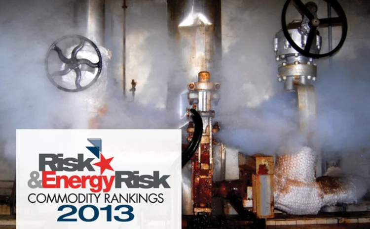 Risk and Energy Risk Commodity Rankings 2013
