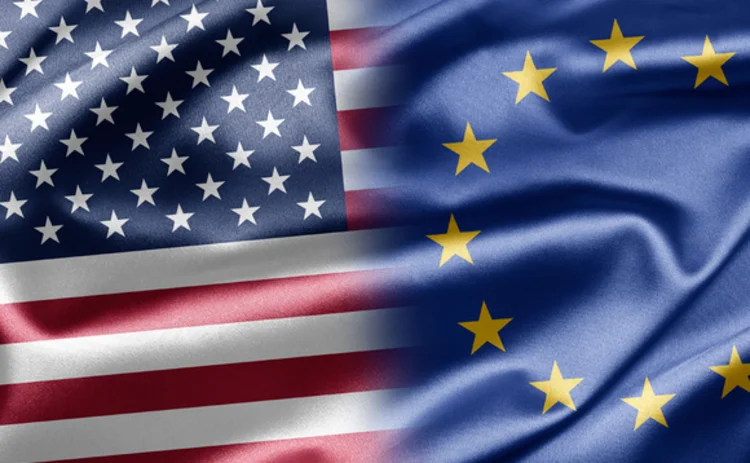 us and eu flags side by side