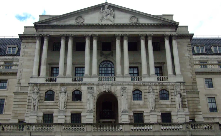 Front of Bank of England London