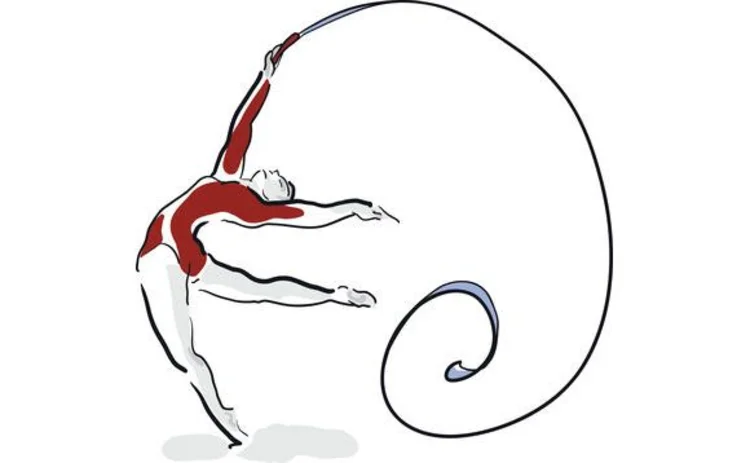illustration-gymnast-with-ribbon