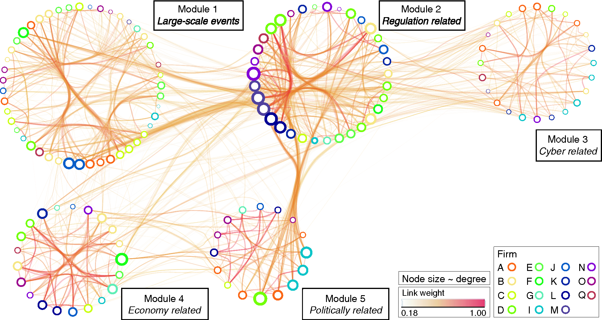 Figure 1: Risk network