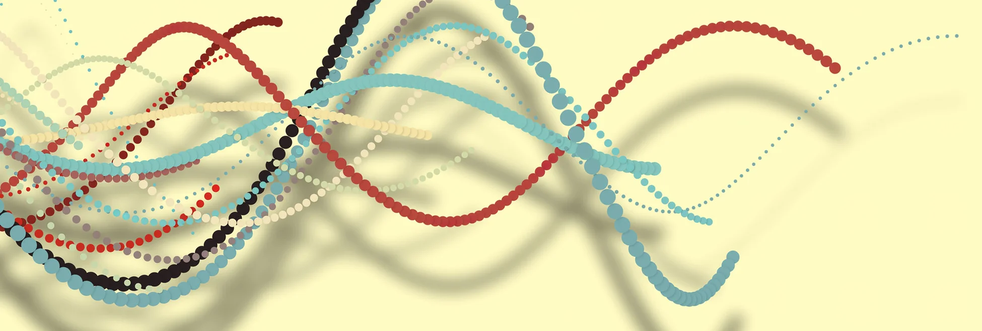abstract image of curved coloured lines