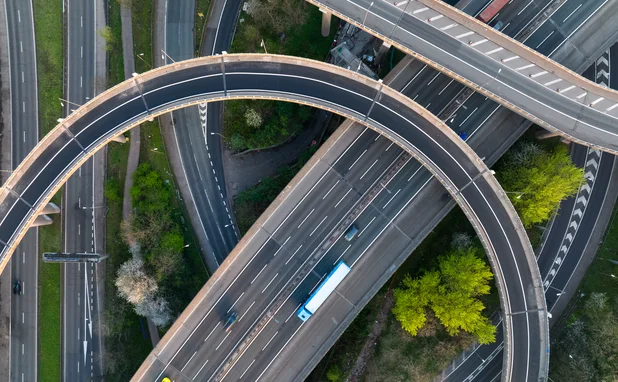 Spaghetti Junction from above
