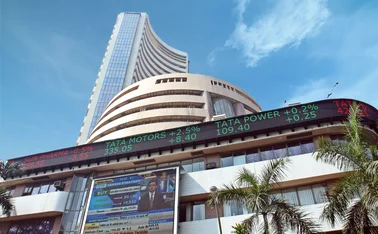 Exterior of the BSE building in Dalal Street