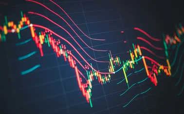Trading-algorithm viewed on a screen