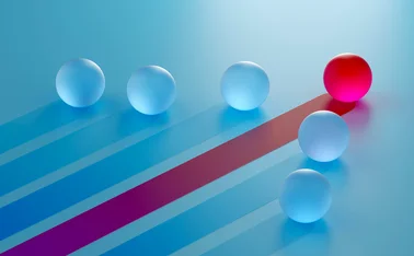 Abstract visualization showing multiple paths converging into a simplified, highlighted outcome, representing artificial intelligence decision-making, workflow optimization, and the simplification of complex data into clear, actionable results