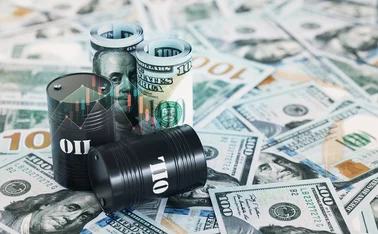 Oil-barrels and dollars