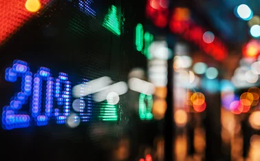 Stock ticker displays