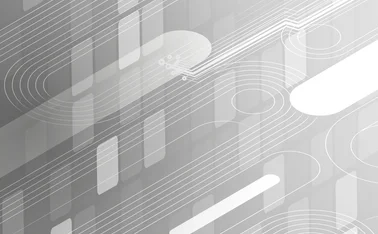 Minimal abstract technology background with flowing lines, geometric shapes, and circuit-inspired elements, representing AI connectivity, digital infrastructure, and the simplification of complex data systems into streamlined workflows