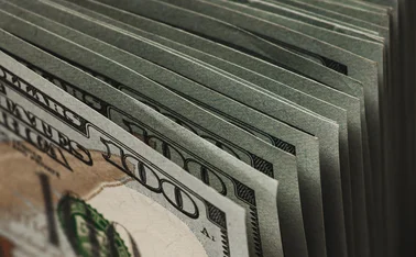 Stack of dollar bills