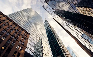 Low angle skyscrapers