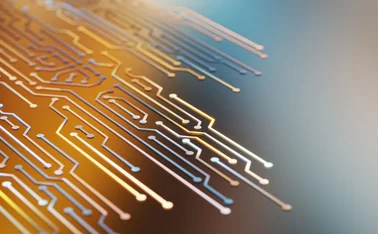colourful circuitry representing machine learning