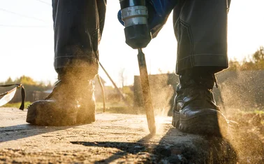 Man with jackhammer