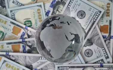 Globe and money 