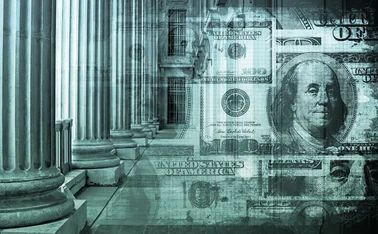 US Treasury and dollar abstract