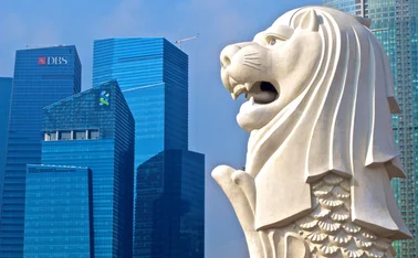 singapore-merlion-buildings