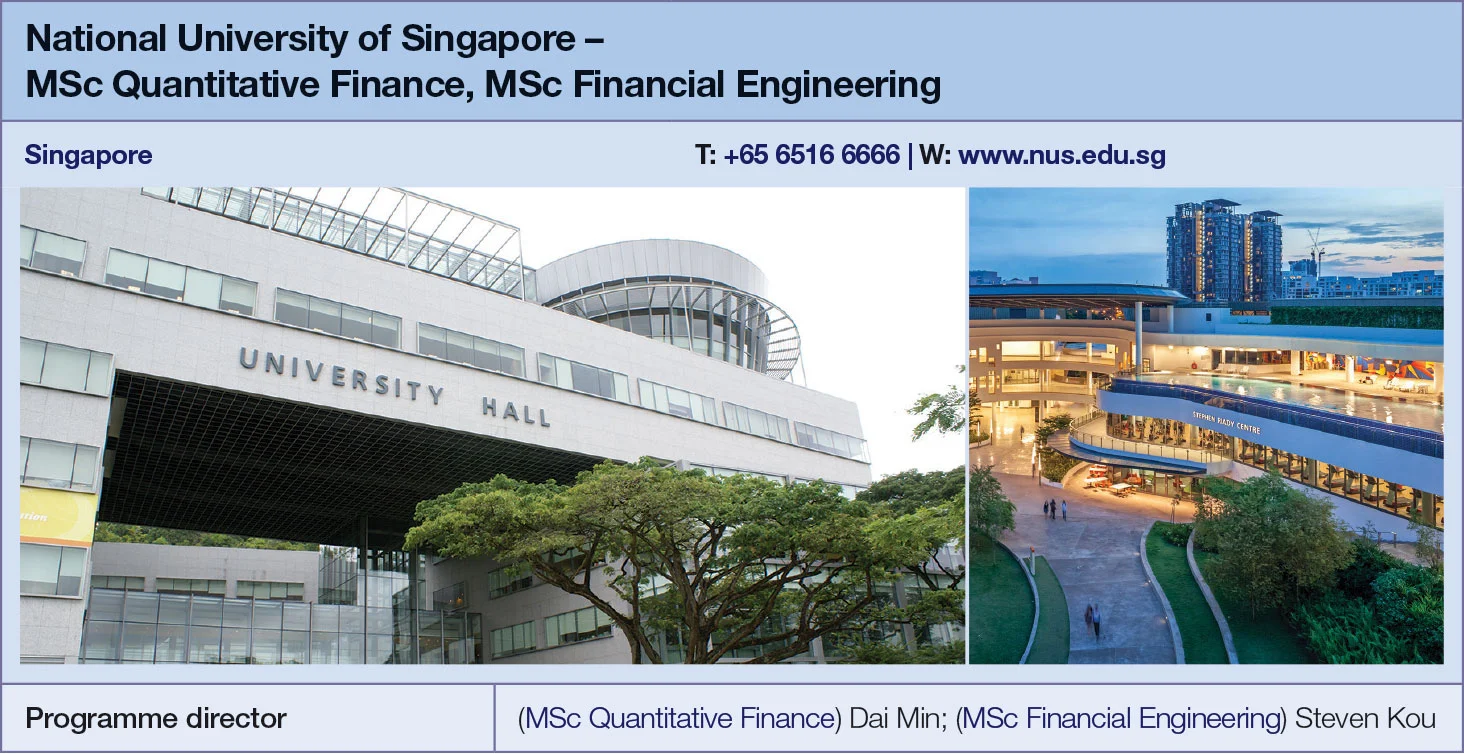 National University of Singapore metrics