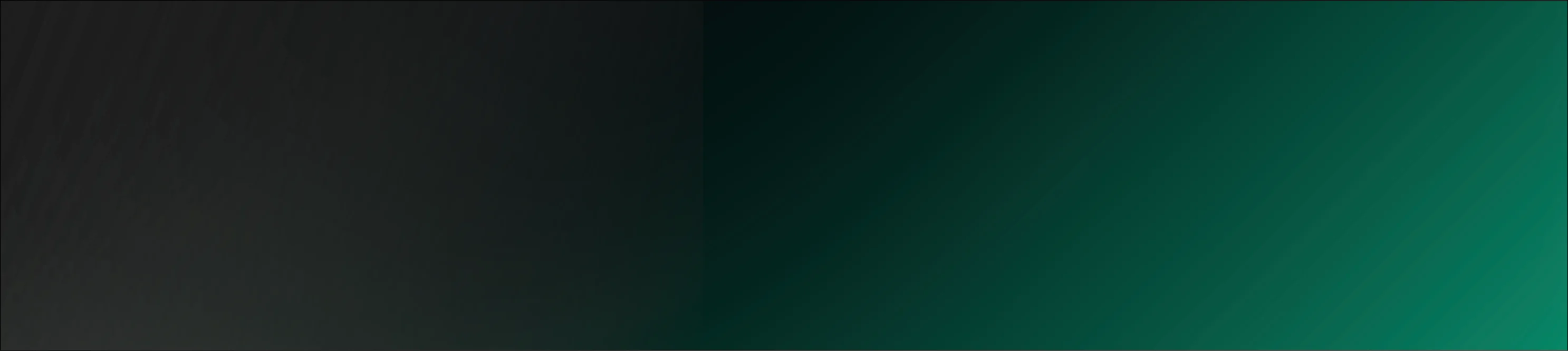 Black to mid green gradient background