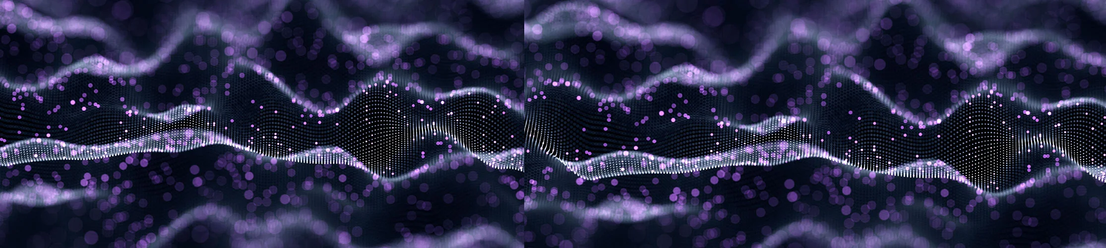 Digital waves showing transformation and progress