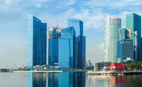 Marina Bay financial district Singapore