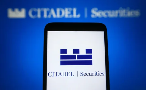 Citadel Securities logo on a mobile phone
