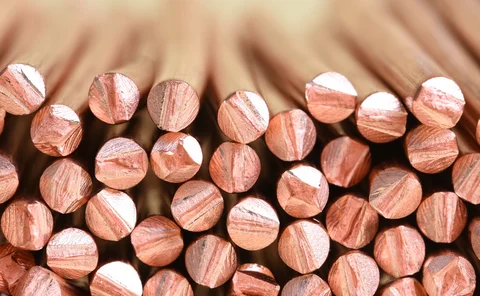 Copper rods