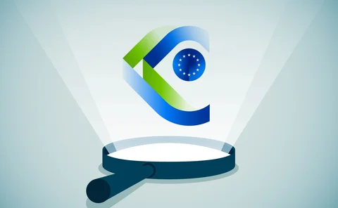 Esma logo above magnifying glass