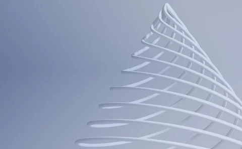 A coil reaching a peak