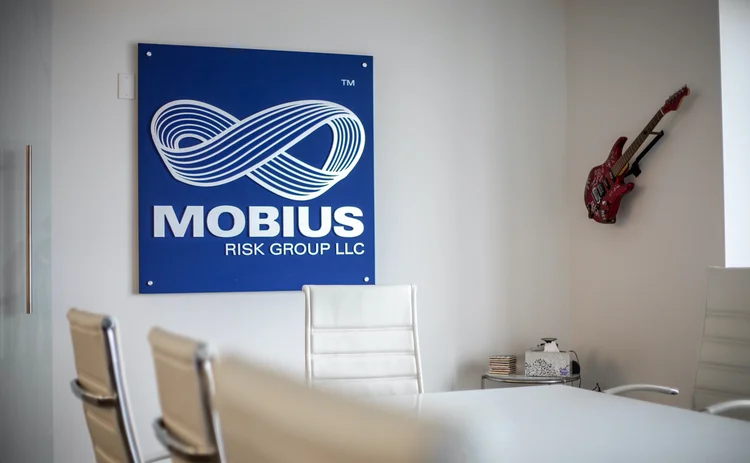 Mobius_logo in conference room