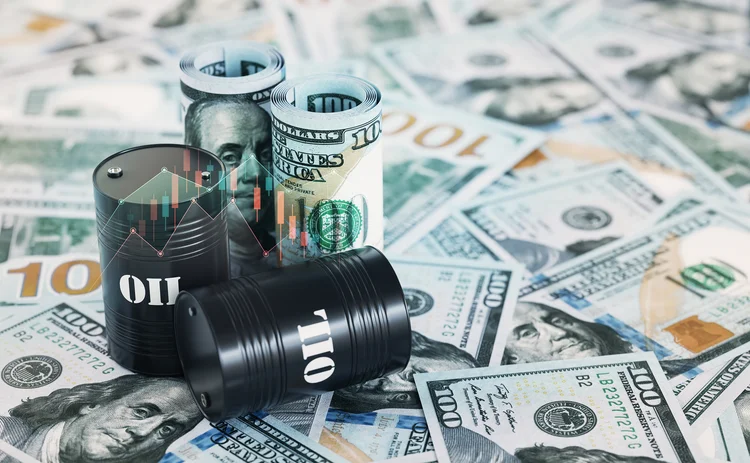 Oil-barrels and dollars