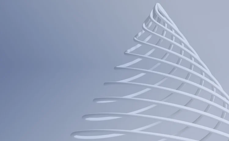 A coil reaching a peak