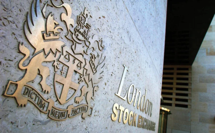 The entrance to the London Stock Exchange