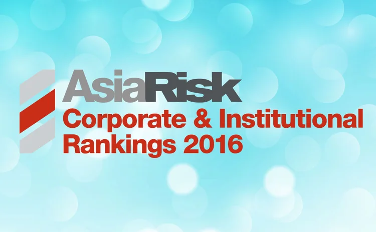Asia Risk corporate and institutional rankings