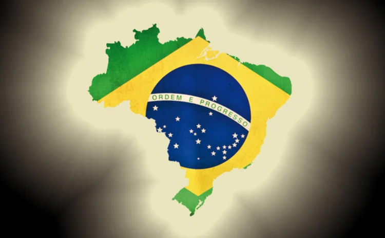 Brasil map glow