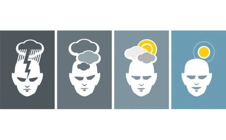 illustration-row-of-four-heads-showing-different-moods-using-weather-symbols