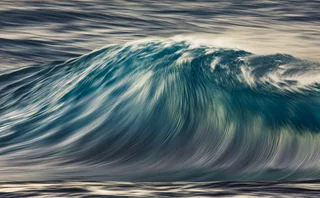 a big wave in the sea