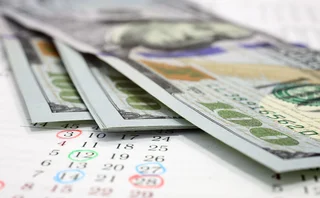 Dollars on a calendar