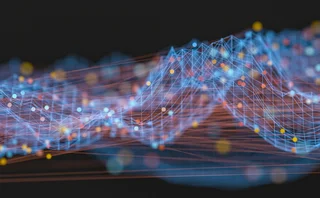 Abstract geometric landscape.