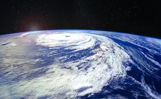 Hurricane Florence over the Atlantic close to the US coast, viewed from space