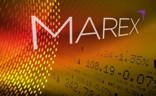 Marex logo and futuristic trading screen montage