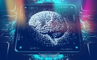 A digital brain is being scrutinised in an electrical-looking system