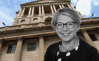 Bank of England in background with Sarah Breeden in the foreground