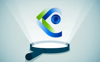 Esma logo above magnifying glass